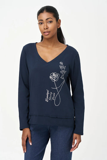 Long Sleeves Graphic Shirt